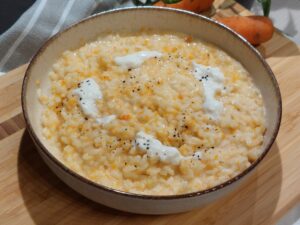 Risotto carote e stracchino