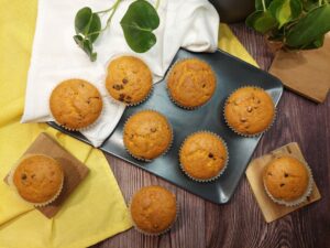 Muffin alla zucca e gocce di cioccolato – vegani