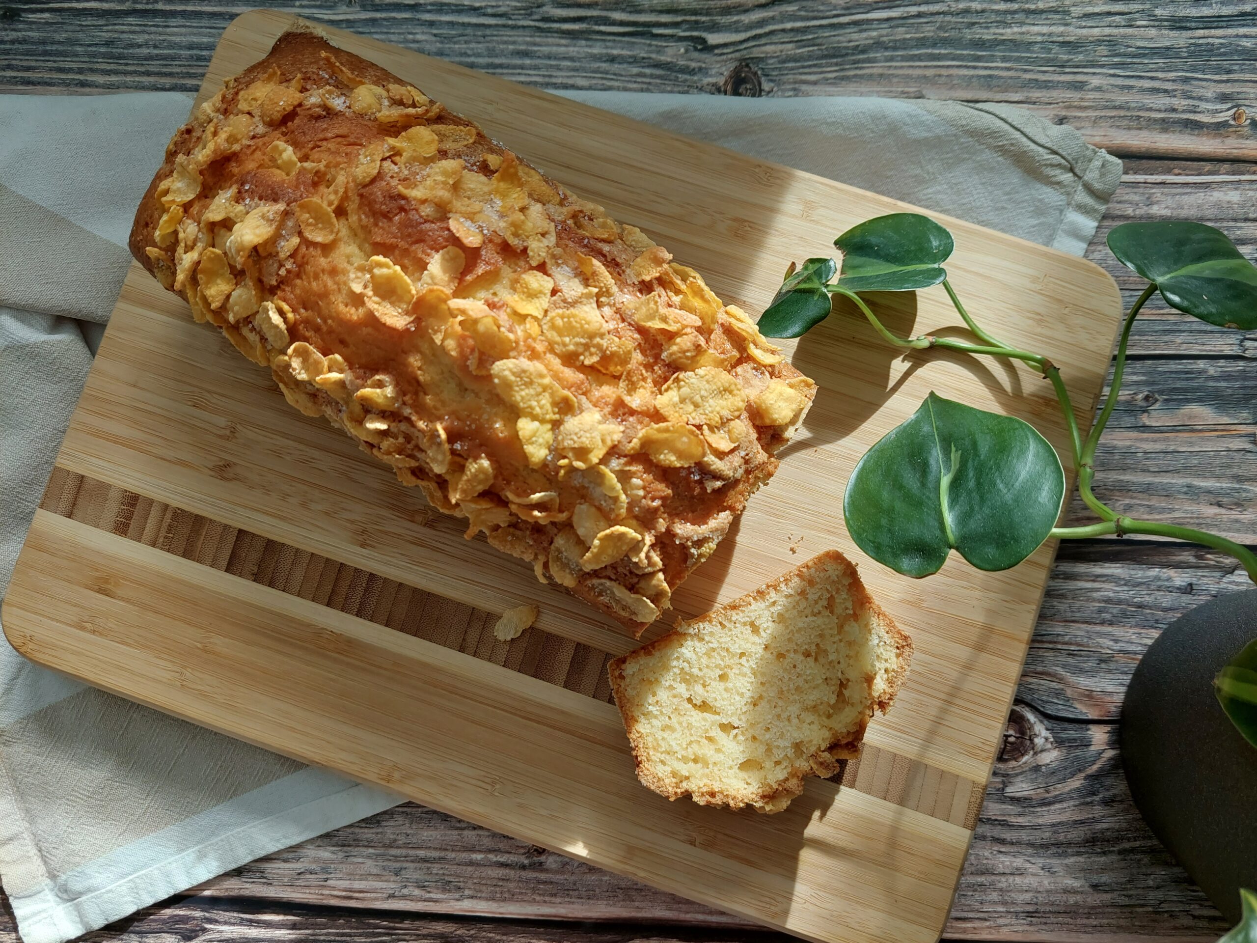 Plumcake con corn flakes