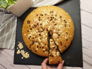 Torta avena e gocce di cioccolato – vegana