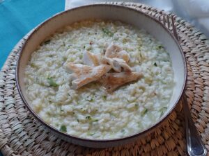 Risotto orata e zucchine