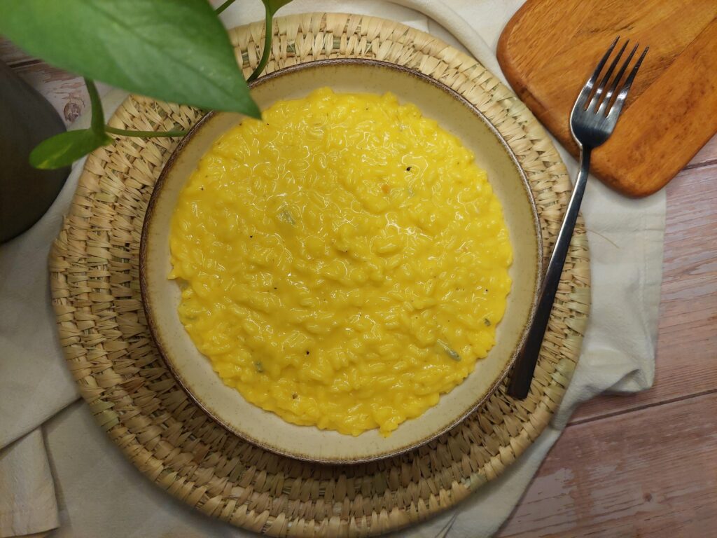 Risotto gorgonzola e zafferano