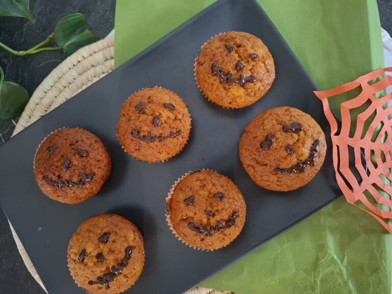 Muffin di Halloween alla zucca