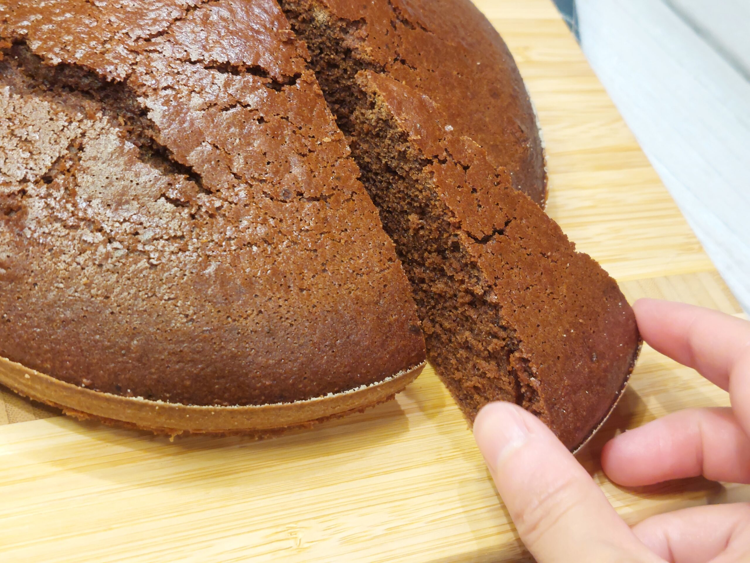 Torta al latte caldo al cacao