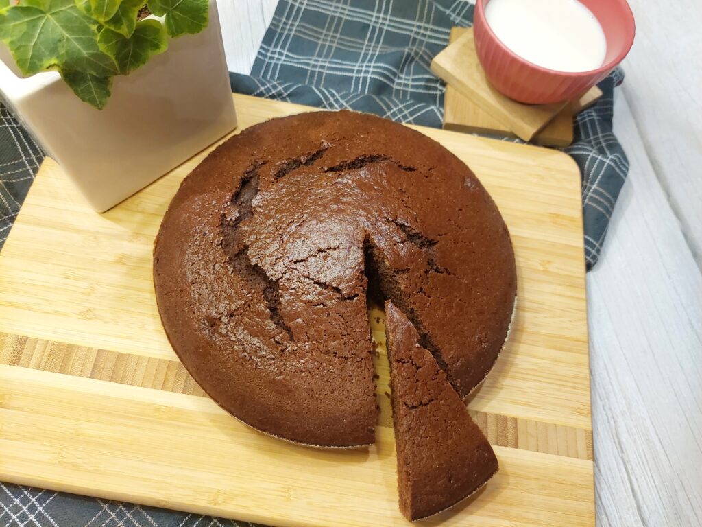 Torta al latte caldo al cacao