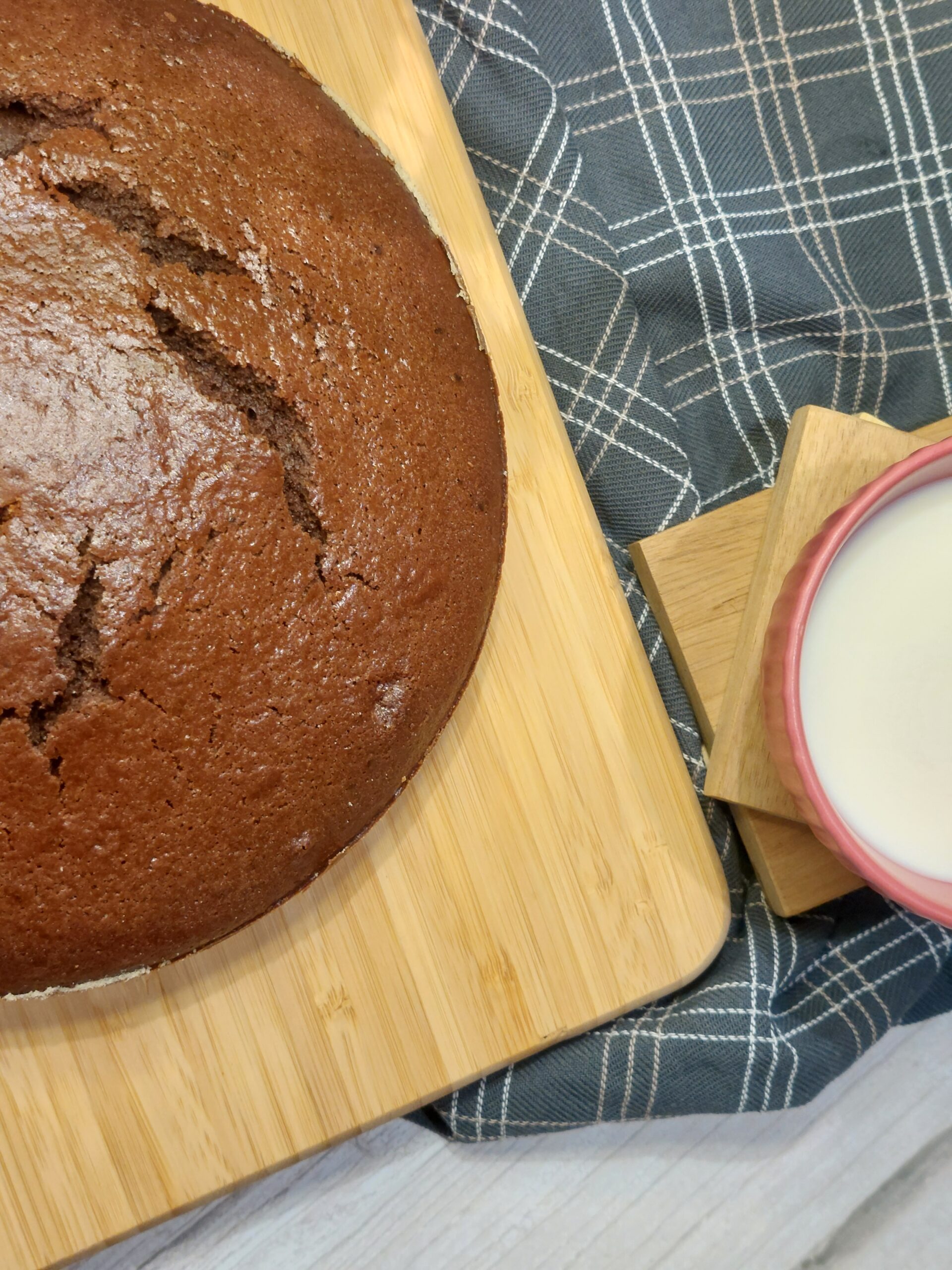 Torta al latte caldo al cacao