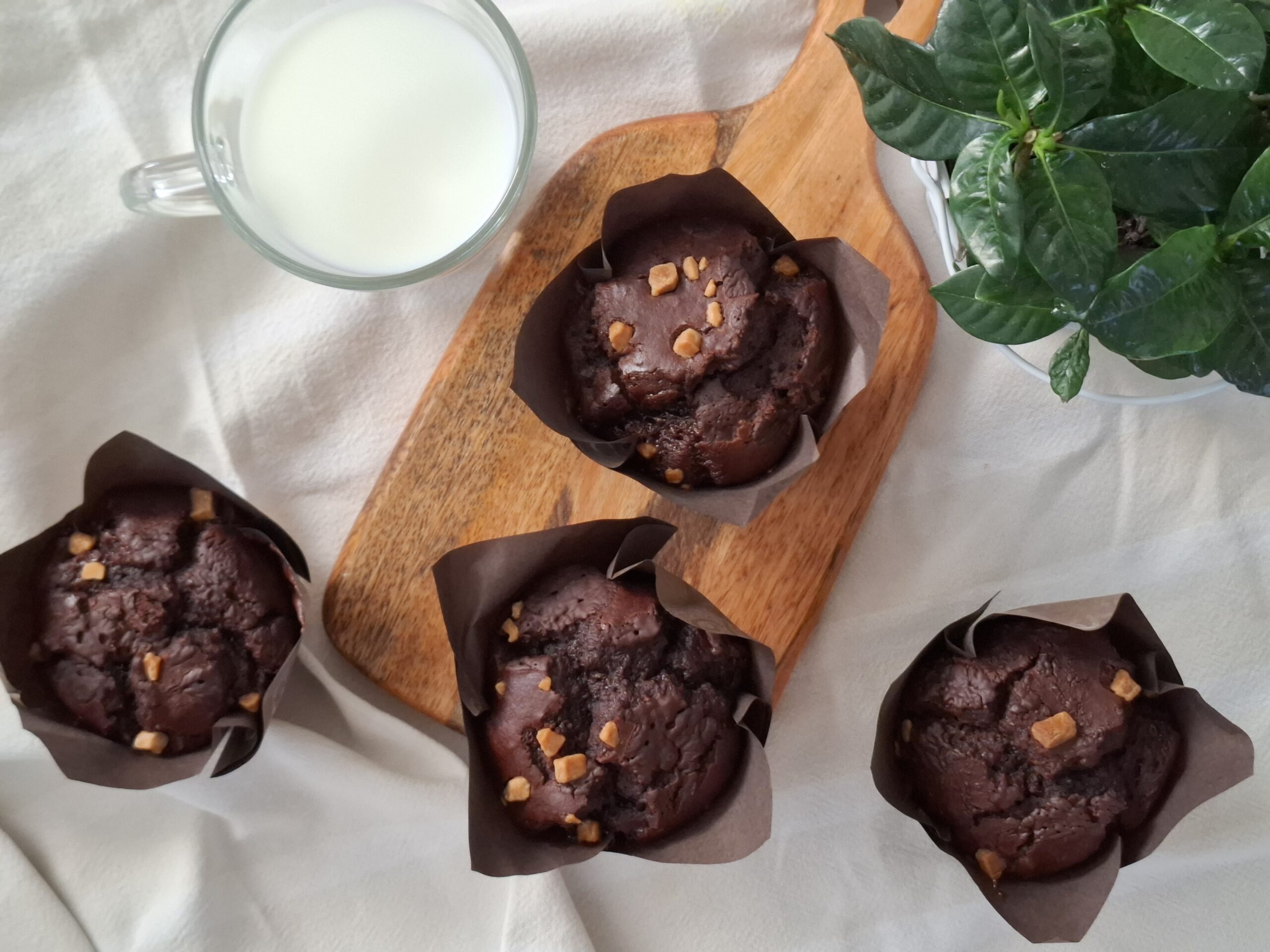 Muffin cioccolato e caramello