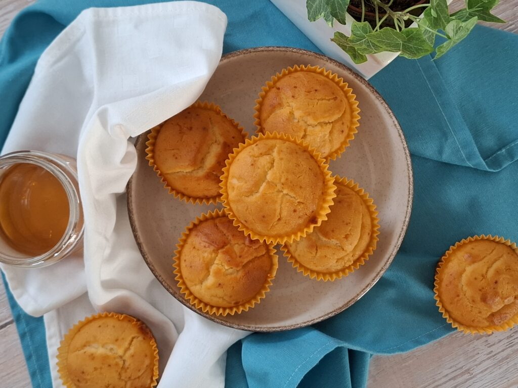 Muffin ricotta e miele – senza glutine