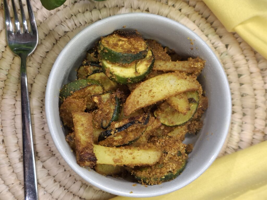 Zucchine e patate al forno