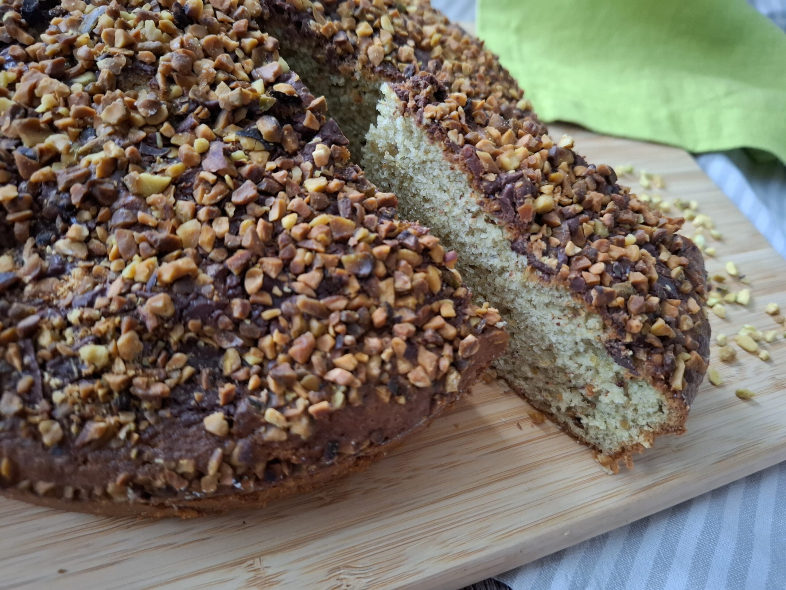 Torta pistacchio e cioccolato