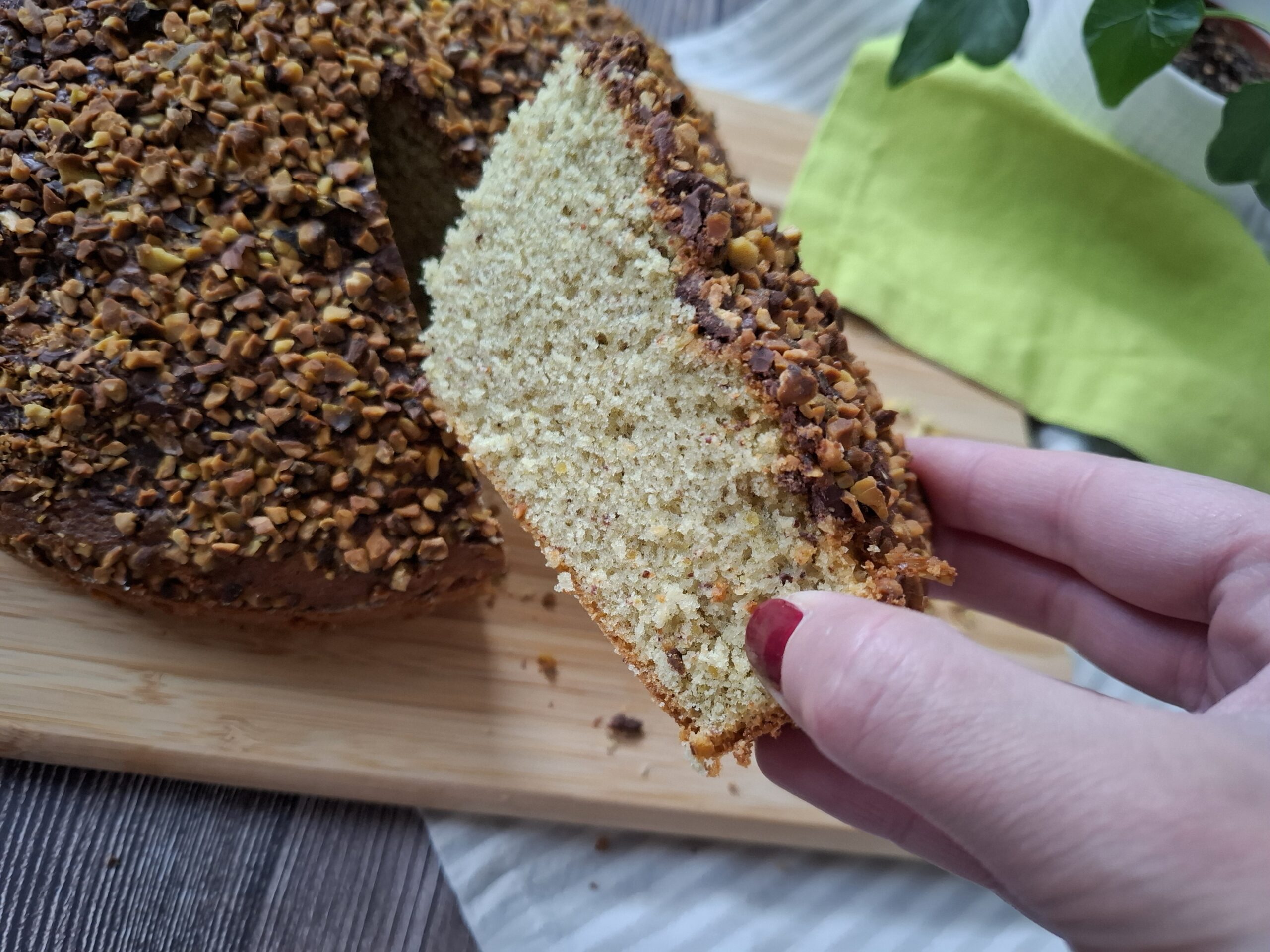 Torta pistacchio e cioccolato