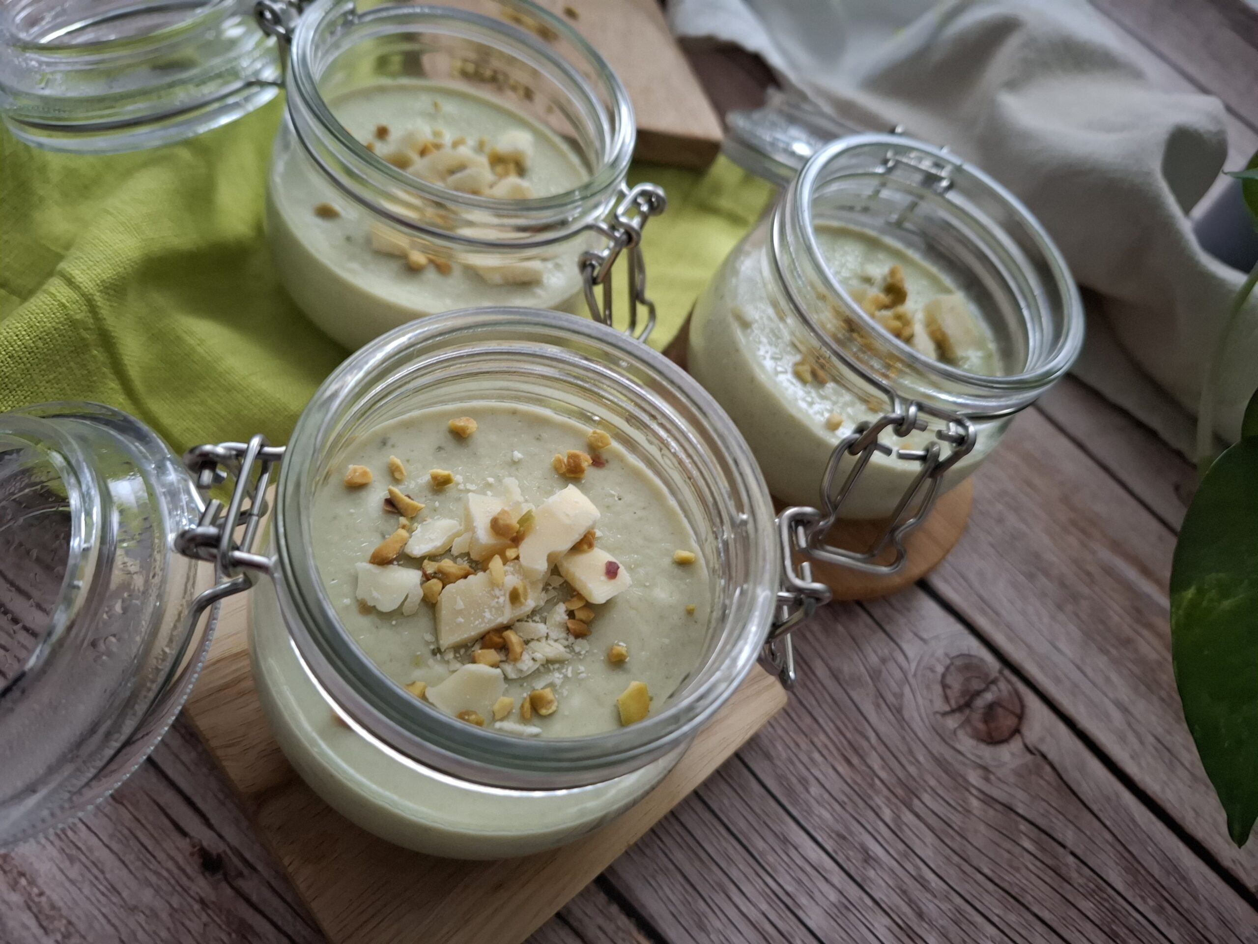 Panna cotta al pistacchio